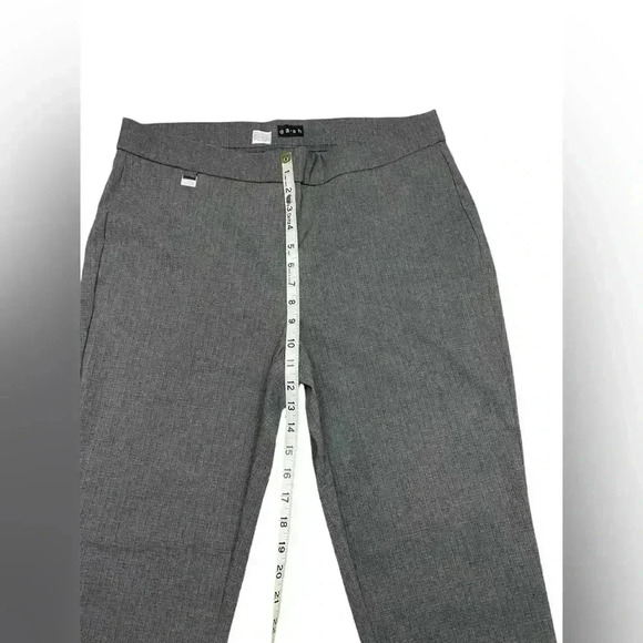 NWOT dā-sh, Plus-Size Pull-On Textured Trousers, 1X,  Gray - Picture 6 of 8